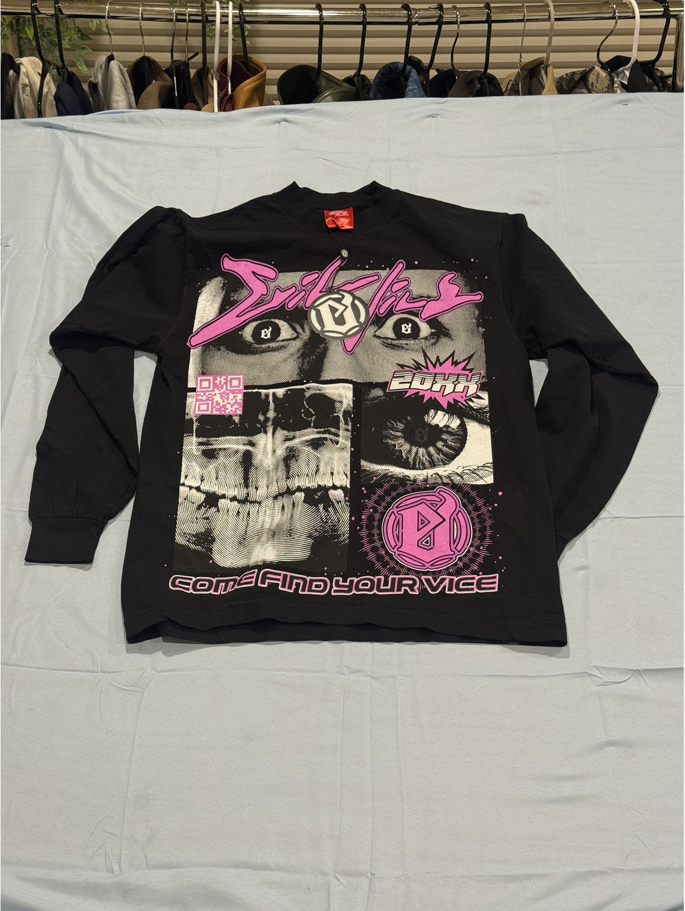 Evil Vice black graphic long sleeve shirt 46